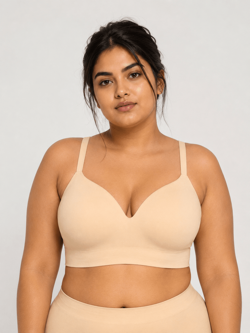 Wireless Padded Push-Up Seamless Comfort Full Coverage Bra