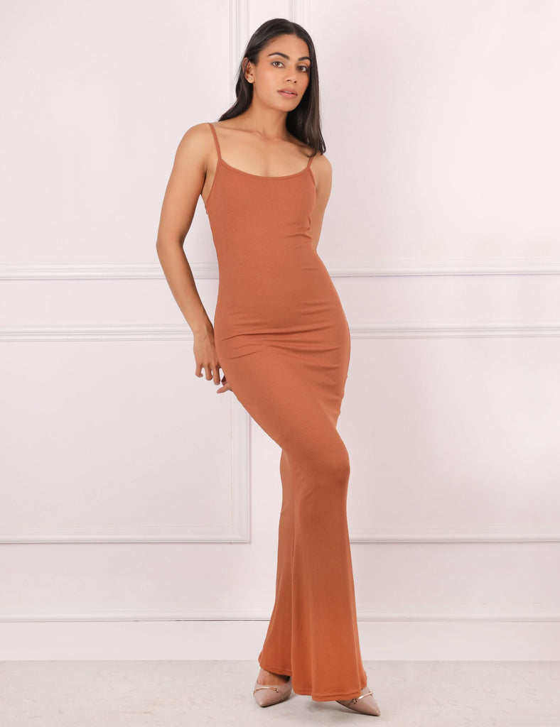 In Built Sleeveless Maxi Dress