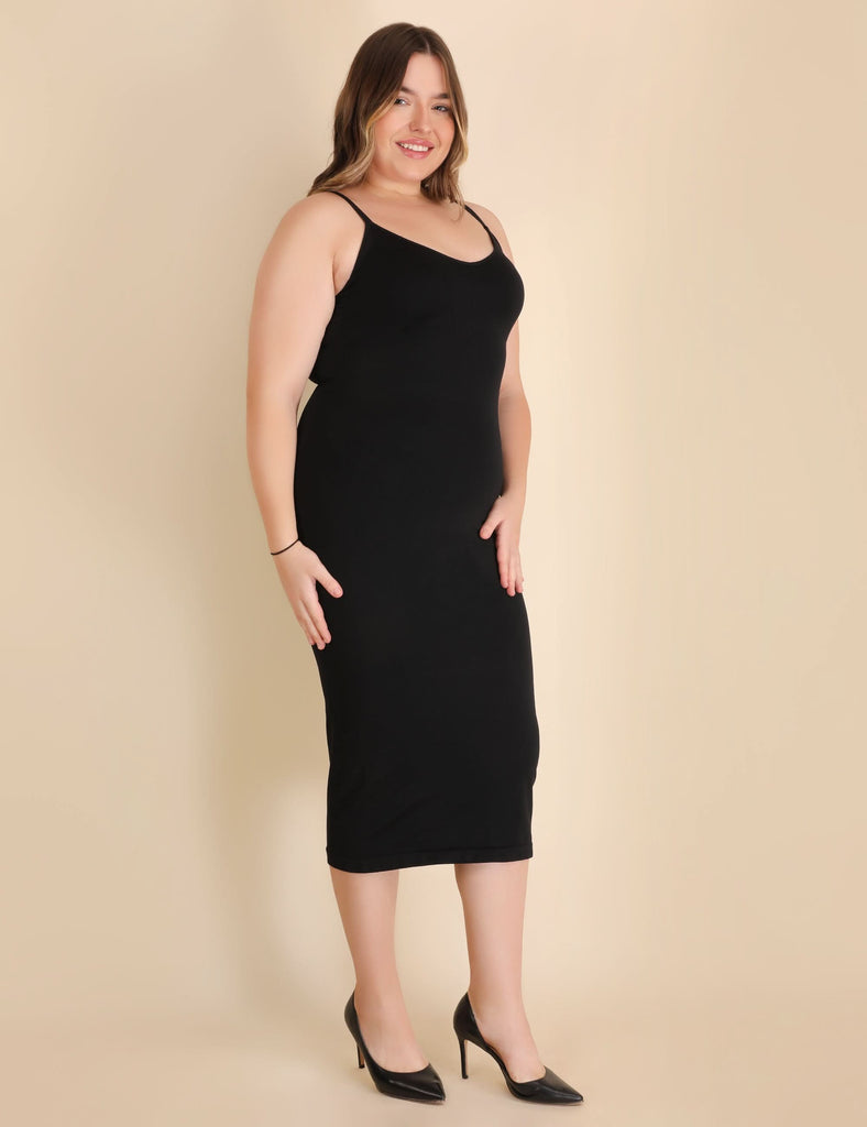 Spaghetti Strap V neck dress