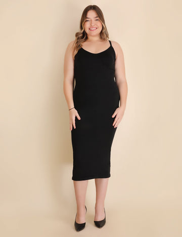 Spaghetti Strap V neck dress