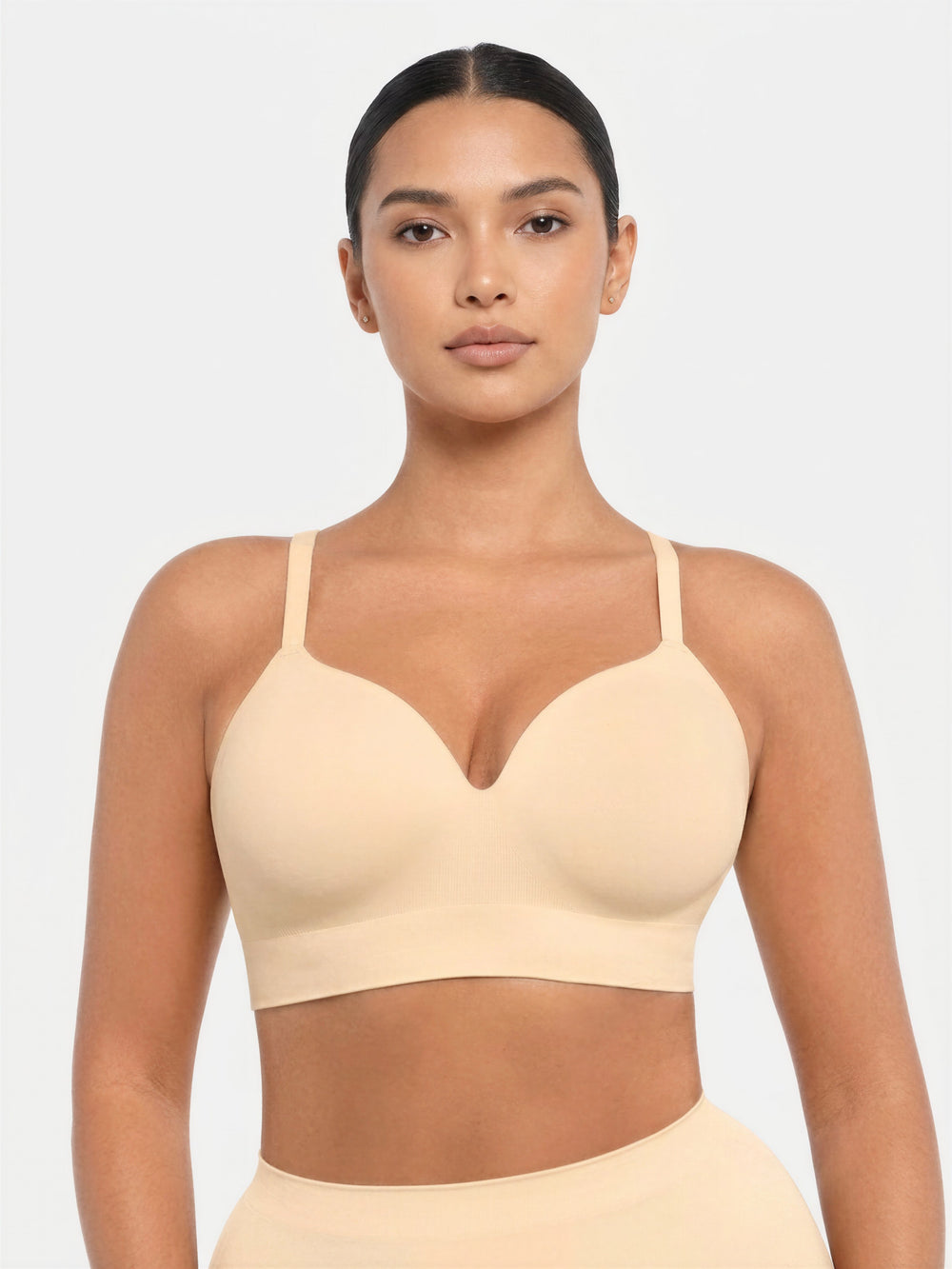 Wireless Padded Push-Up Seamless Comfort Full Coverage Bra