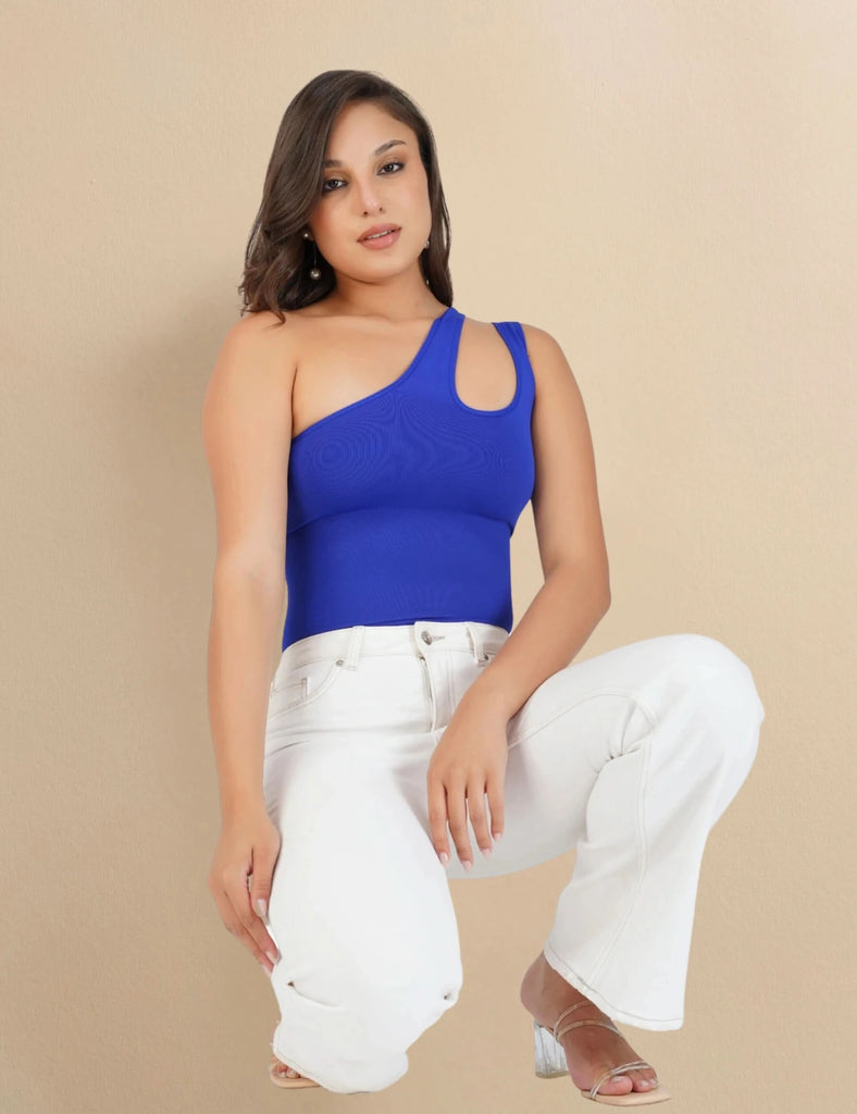 one shoulder bodysuit