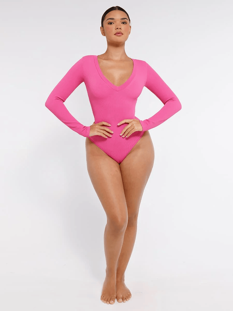pink bodysuit