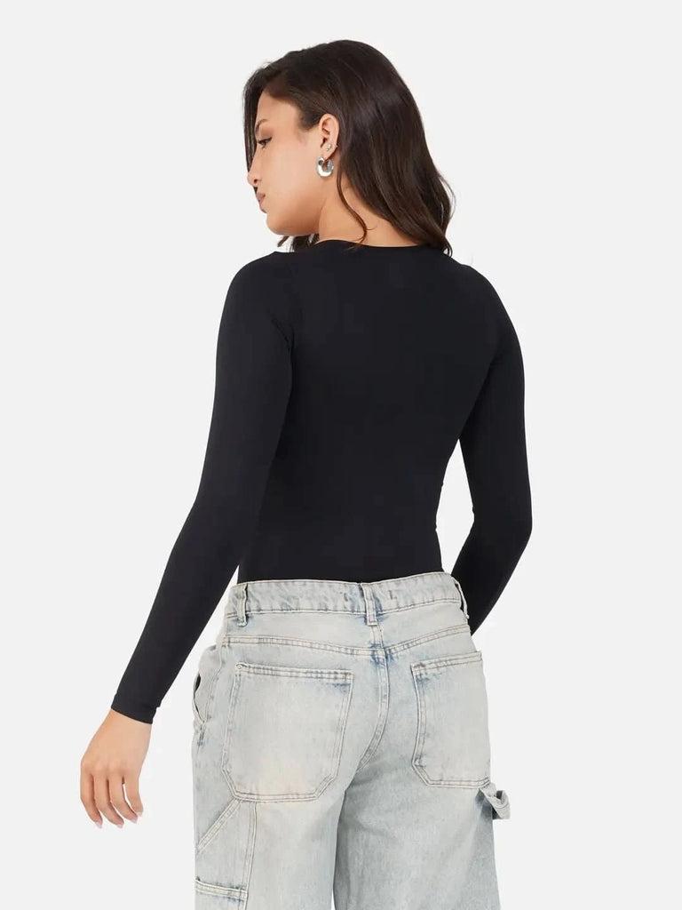 turtle neck black bodysuit