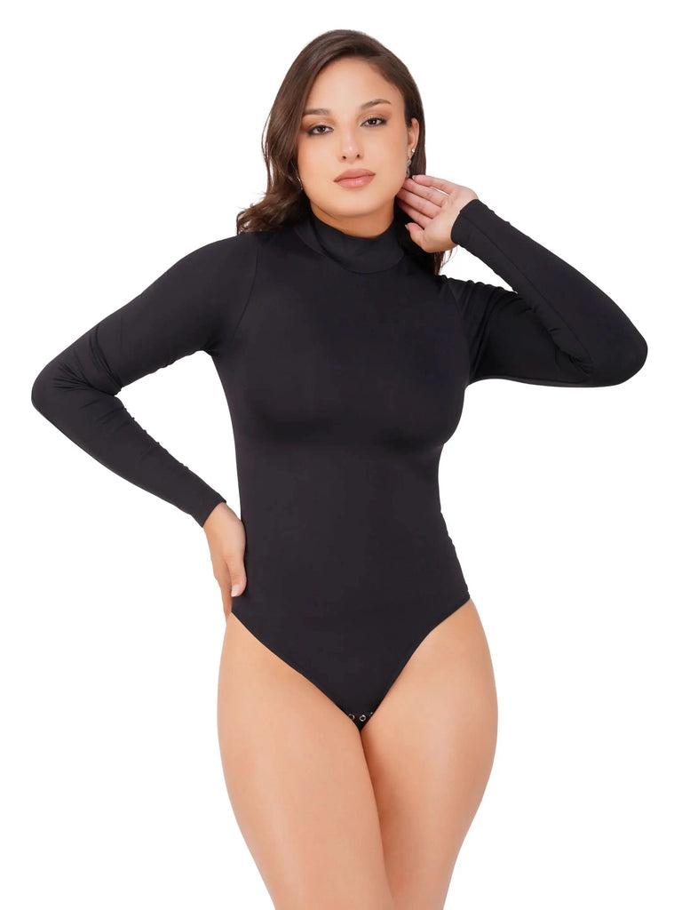 turtle neck black bodysuit